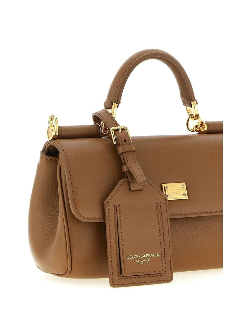 Dolce & Gabbana Satchel Bag in brown, Calf Leather — view 3
