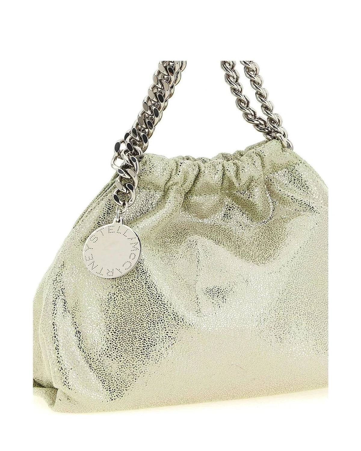 Stella McCartney Hobo Bag in silver, Polyester — view 3