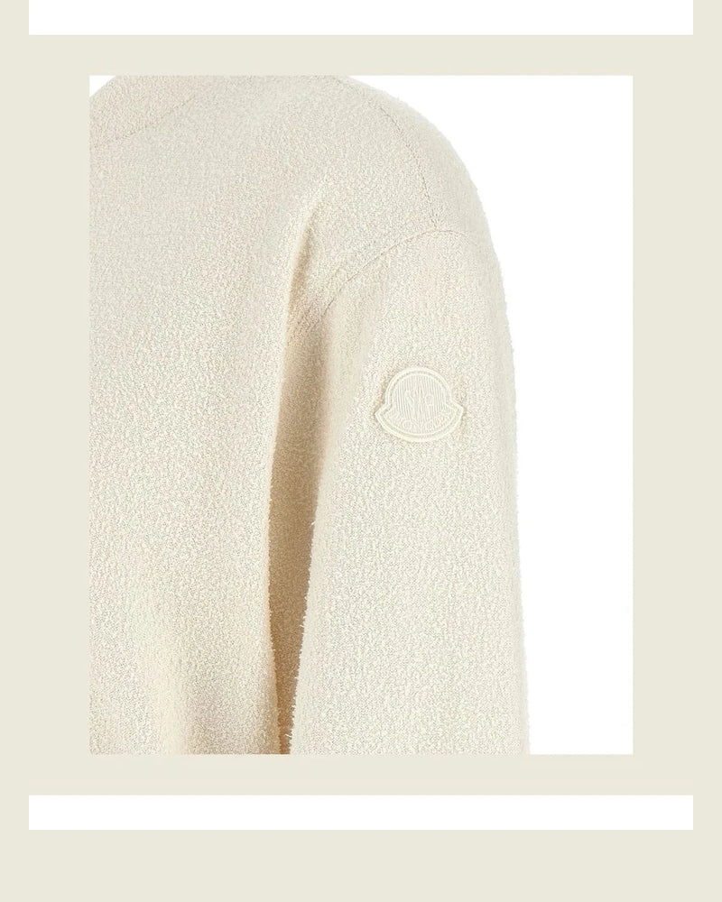 Moncler Cardigan in white, Polyester — view 4