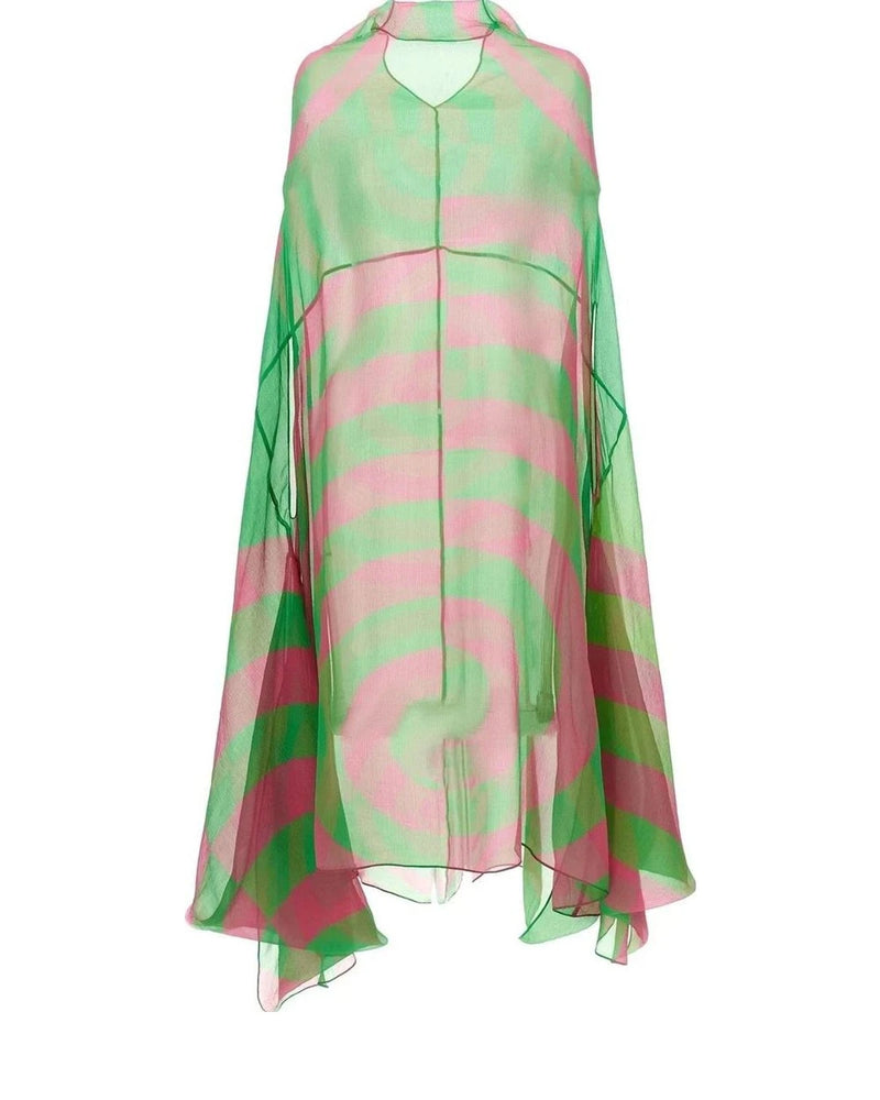 Dries Van Noten Dresse in multicolor, Silk