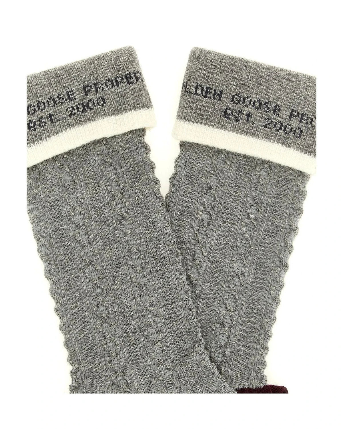 Golden Goose Crew Sock in gray, Cotton — view 3