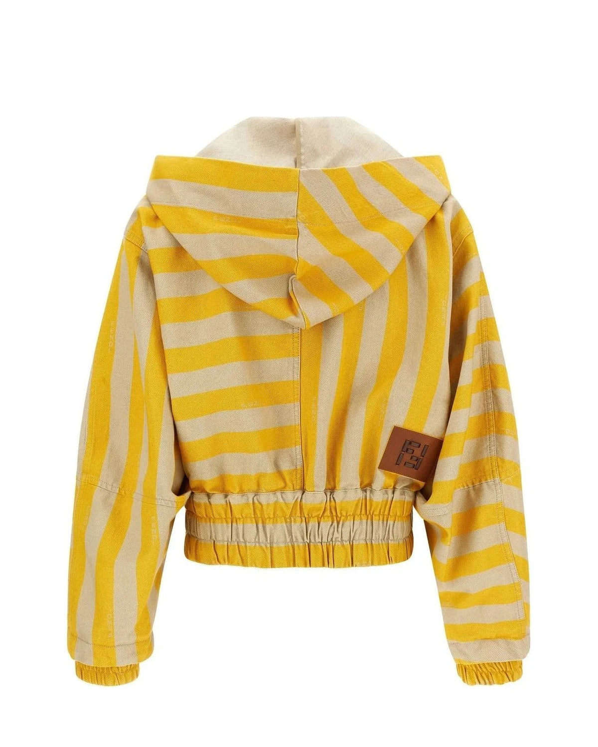 Fendi Bomber Jacket in yellow, Cotton — view 2