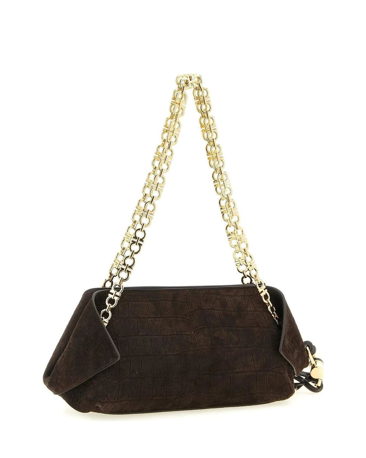 Ferragamo Shoulder Bag in brown, Goat Leather — view 2