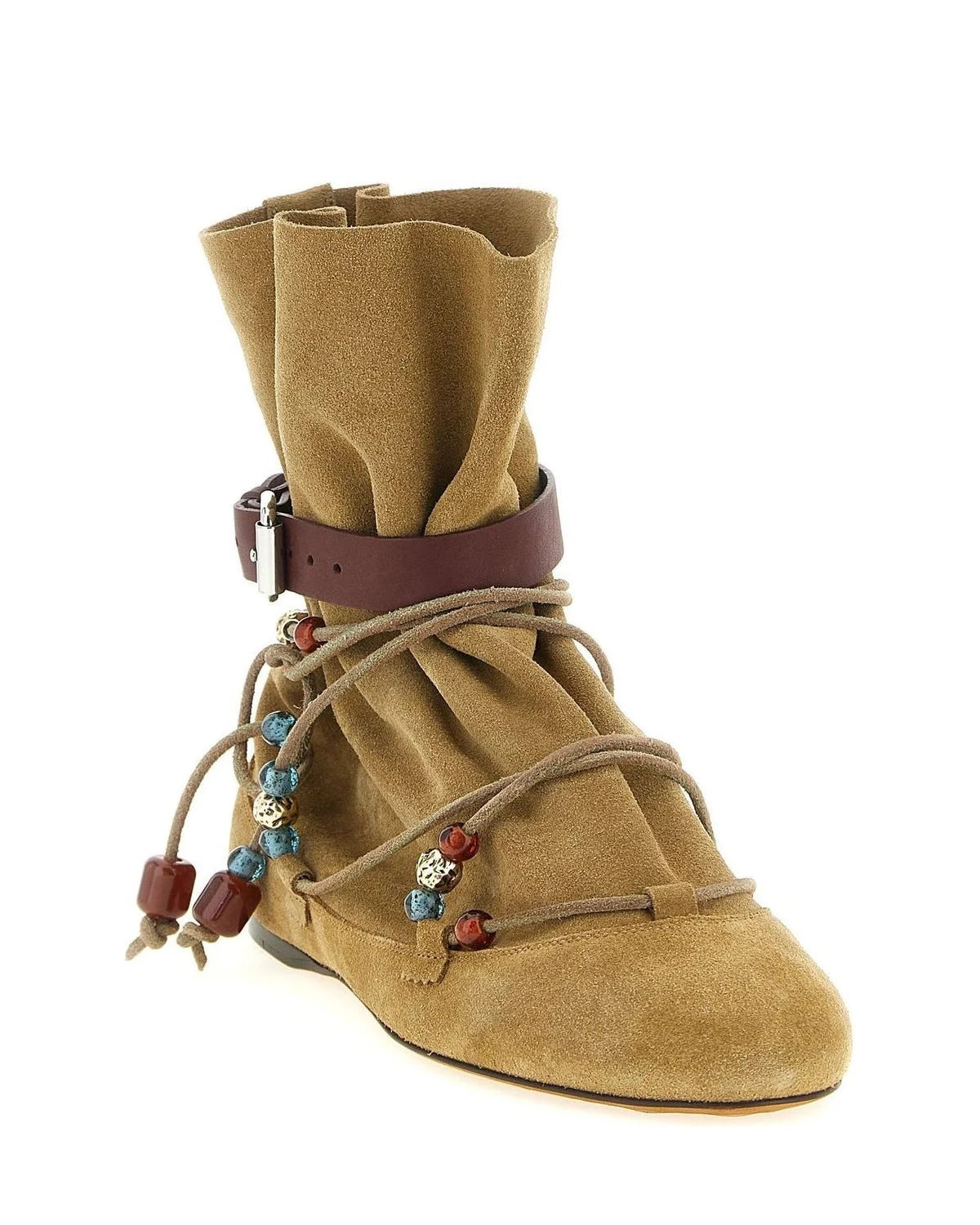 Isabel Marant Ankle Boots in beige, Calfskin Leather — view 2