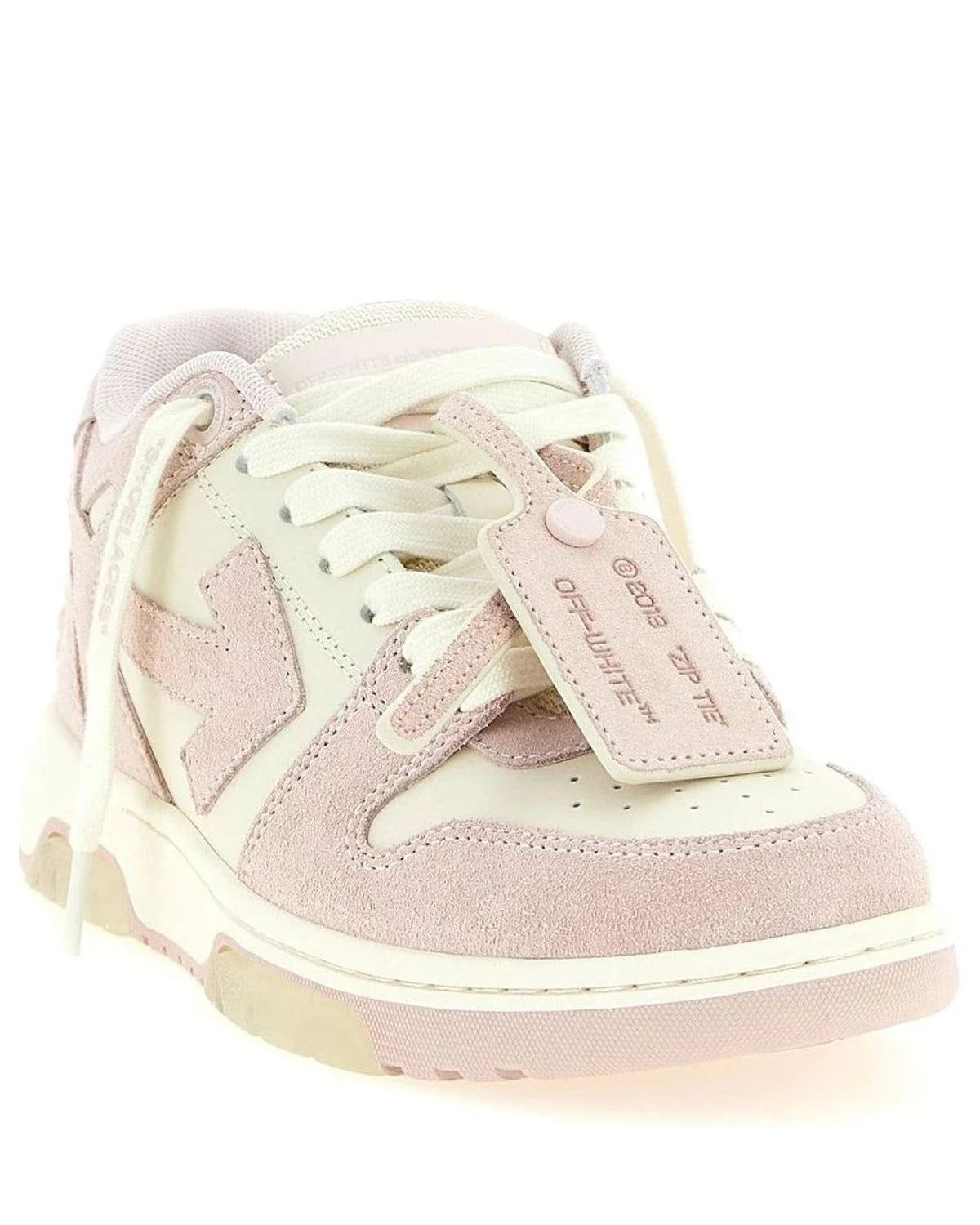 Off-White Sneakers in pink, Leather — view 3