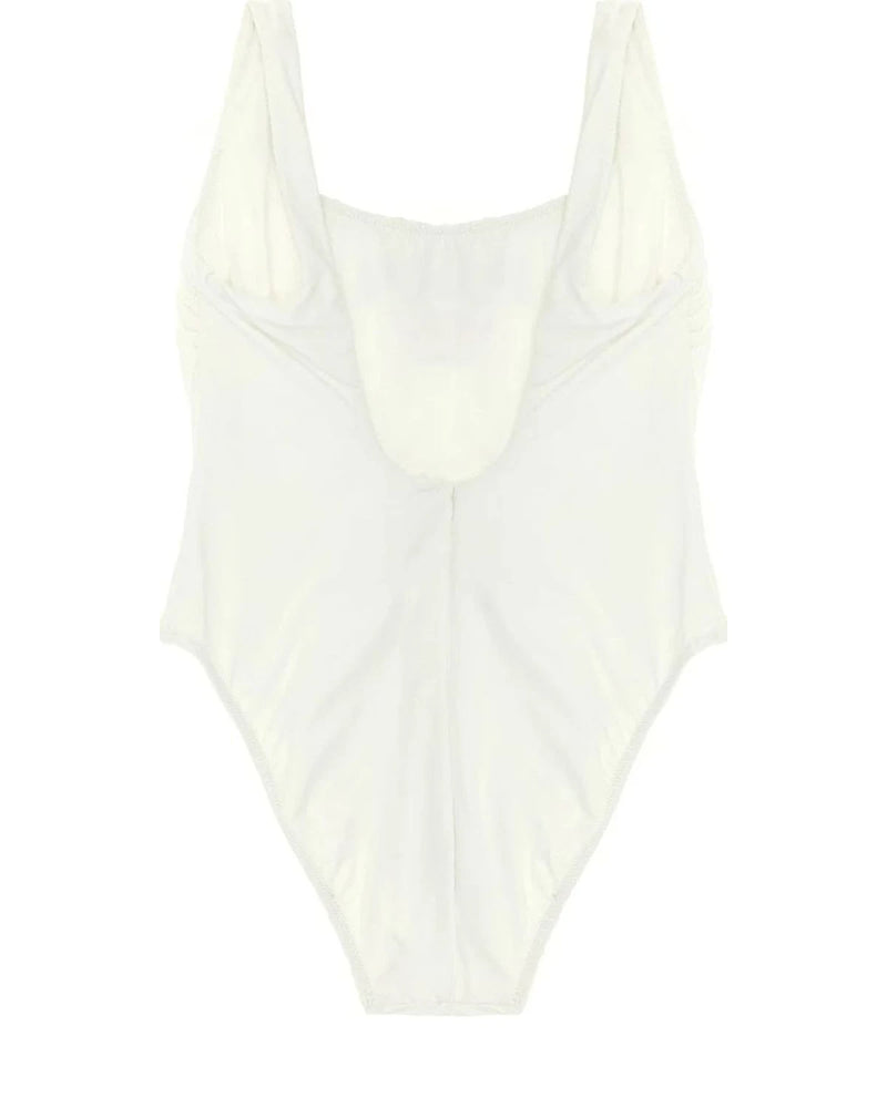 Polo Ralph Lauren One-Piece Swimsuit in white, Recycled Nylon — view 2