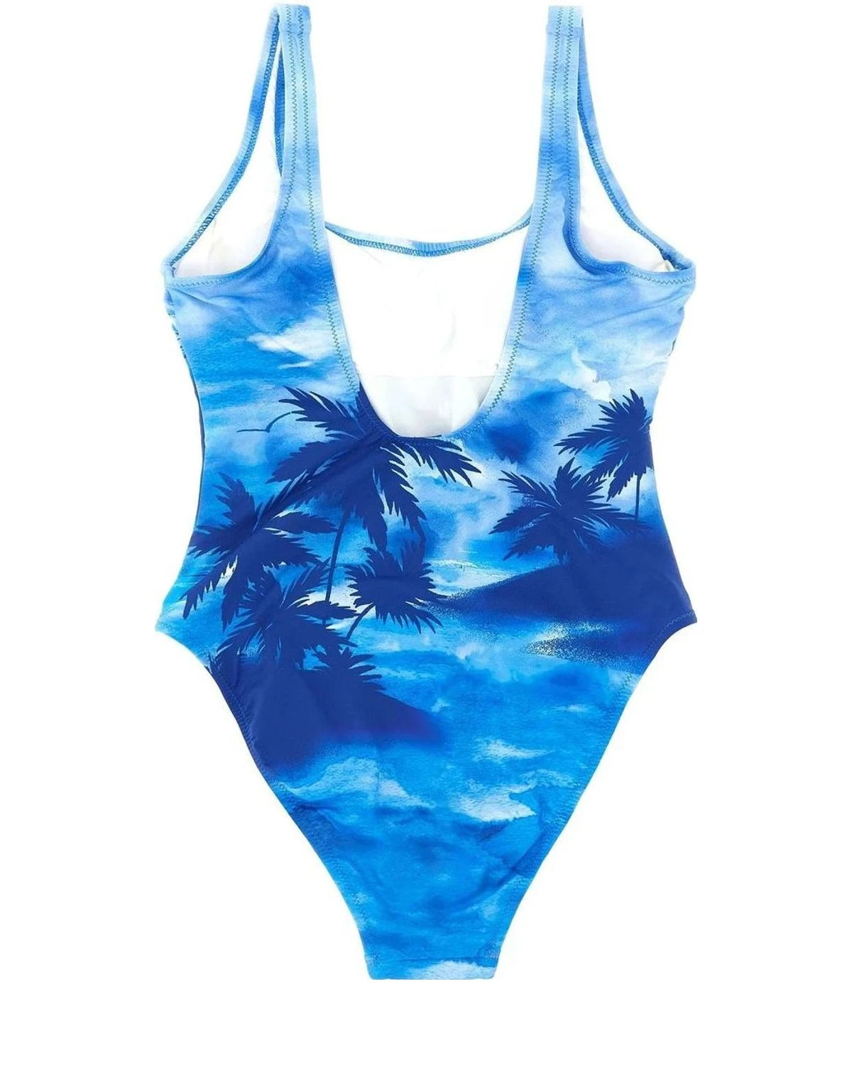Polo Ralph Lauren One-Piece Swimsuit in blue, Recycled Nylon — view 2