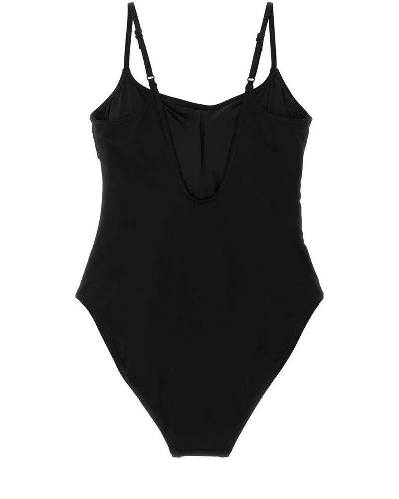 Polo Ralph Lauren One-Piece Swimsuit in black, Recycled Nylon — view 2