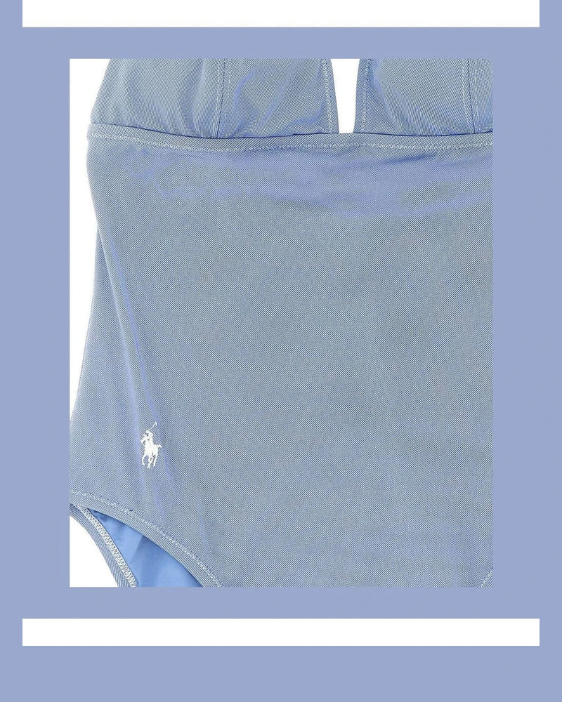 Polo Ralph Lauren One-Piece Swimsuit in blue, Nylon — view 3