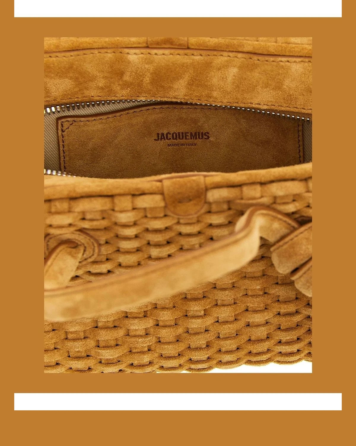 Jacquemus Satchel Bag in beige, Calfskin Leather — view 4