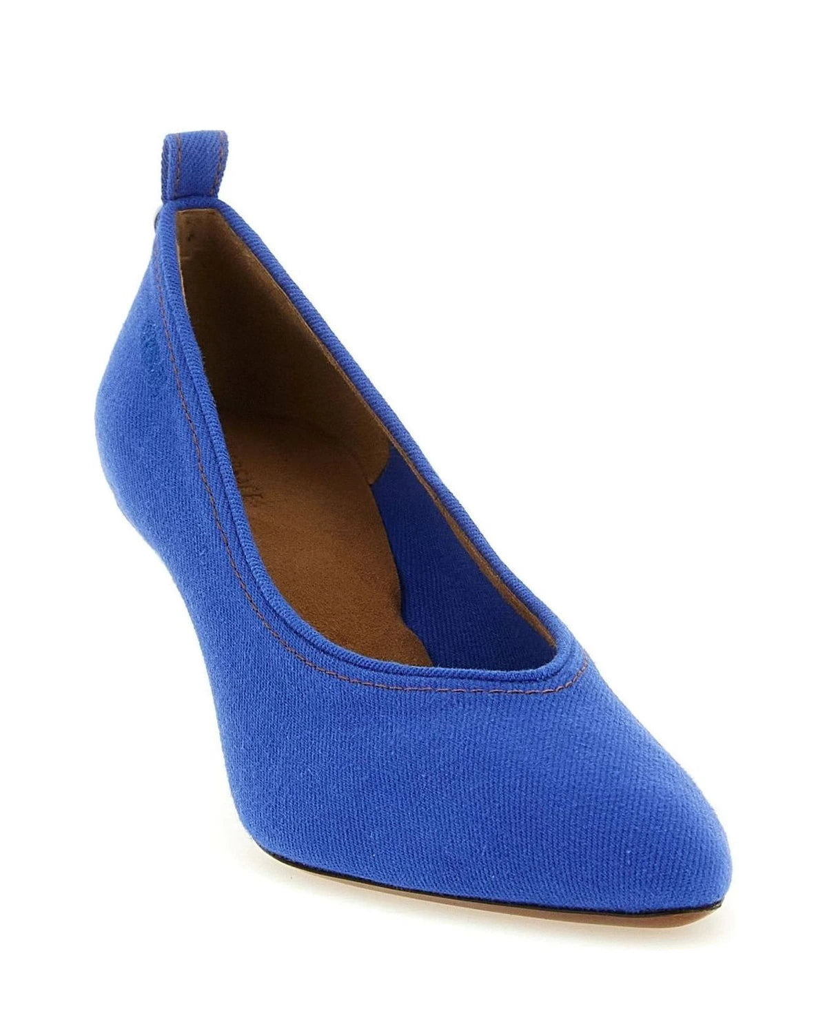 Versace Heels in blue, Cotton — view 2