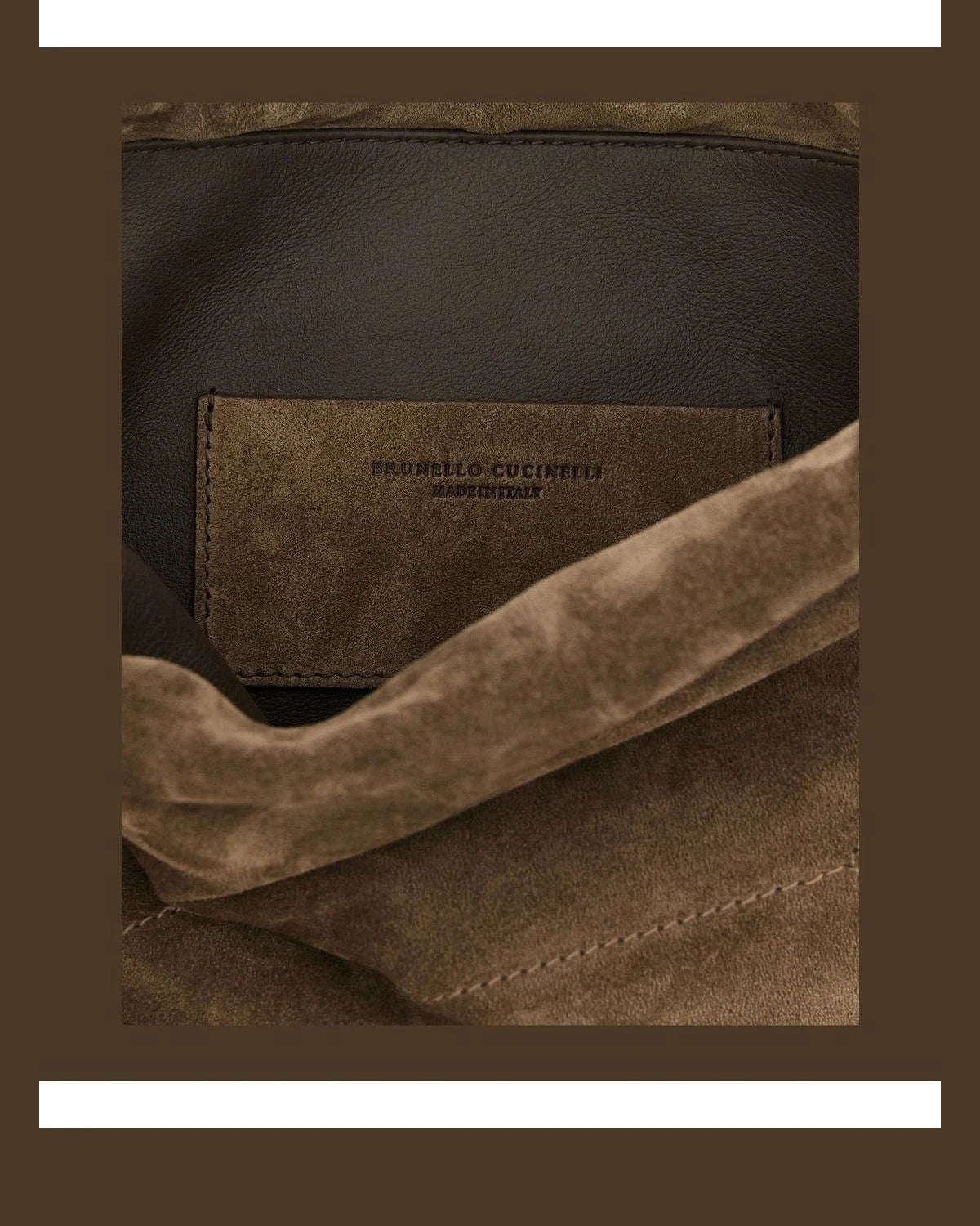 Brunello Cucinelli Bucket Bag in brown, Calfskin Leather — view 4