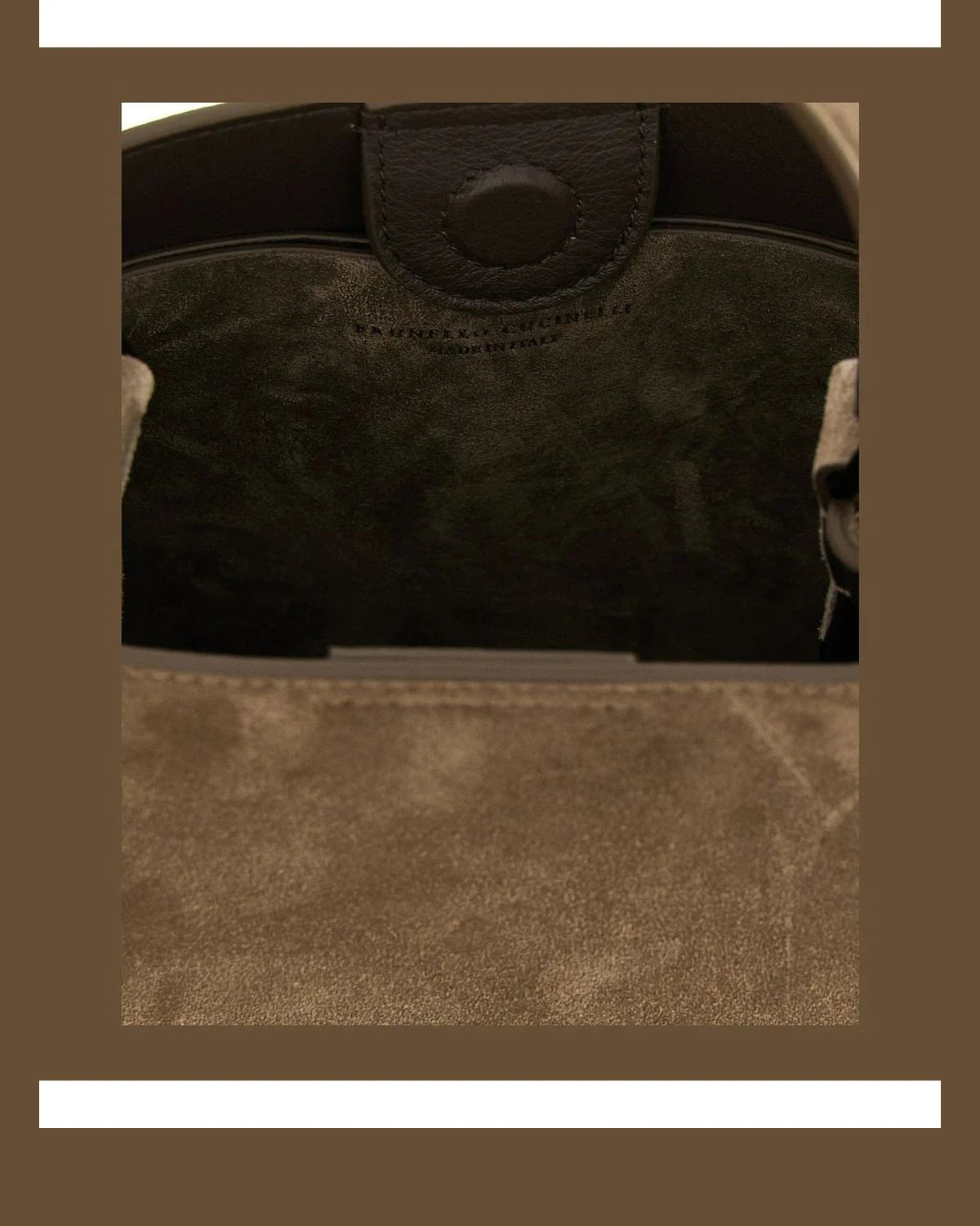 Brunello Cucinelli Satchel Bag in brown, Calfskin Leather — view 4