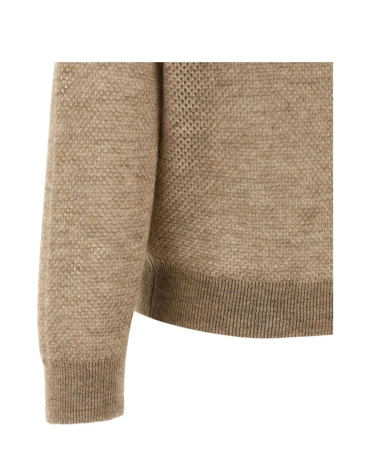 Brunello Cucinelli Sweater in beige, Mohair Wool — view 4
