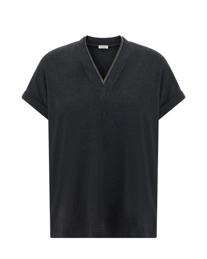 Brunello Cucinelli T-Shirt in gray, Cotton