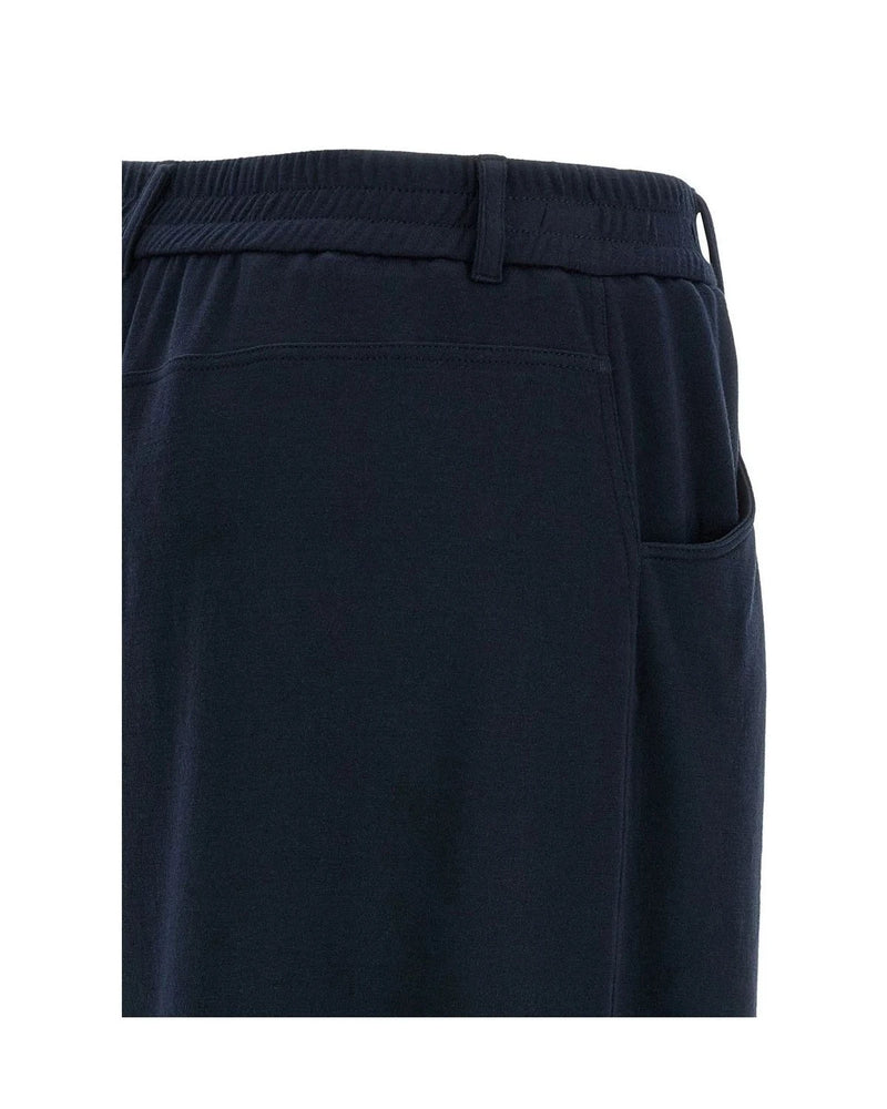 Brunello Cucinelli Palazzo Pant in blue, Cotton — view 4