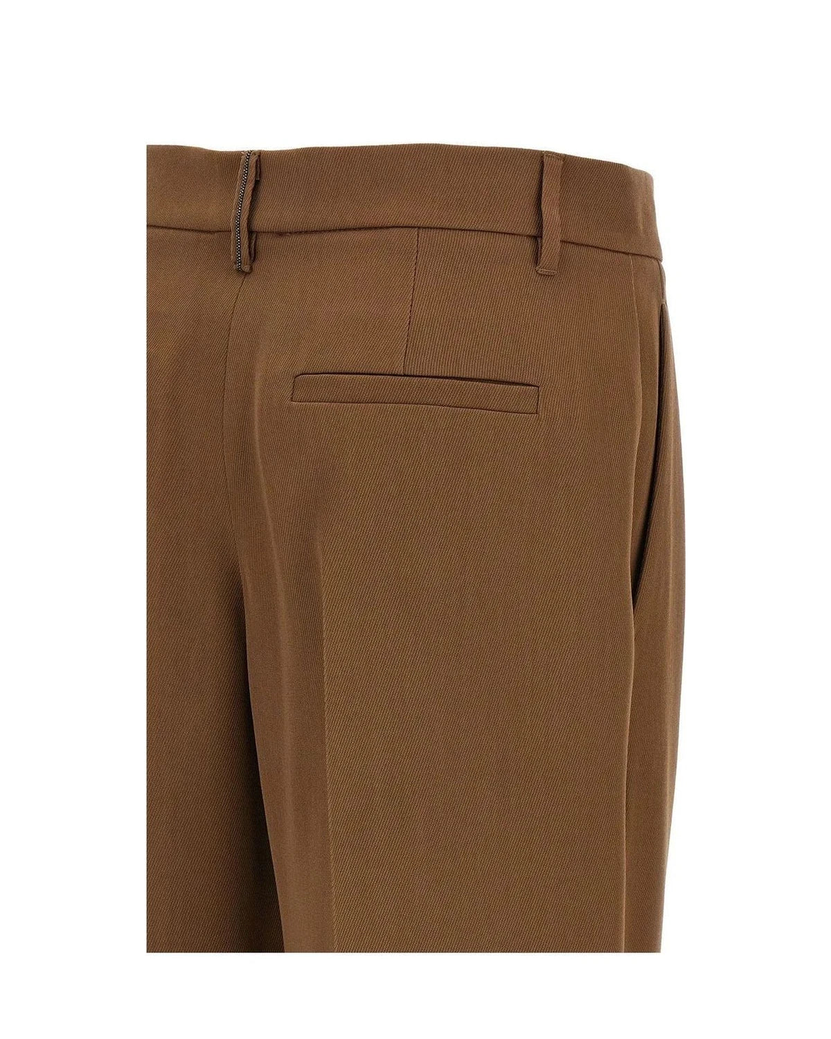 Brunello Cucinelli Trouser in brown, Virgin Wool — view 4