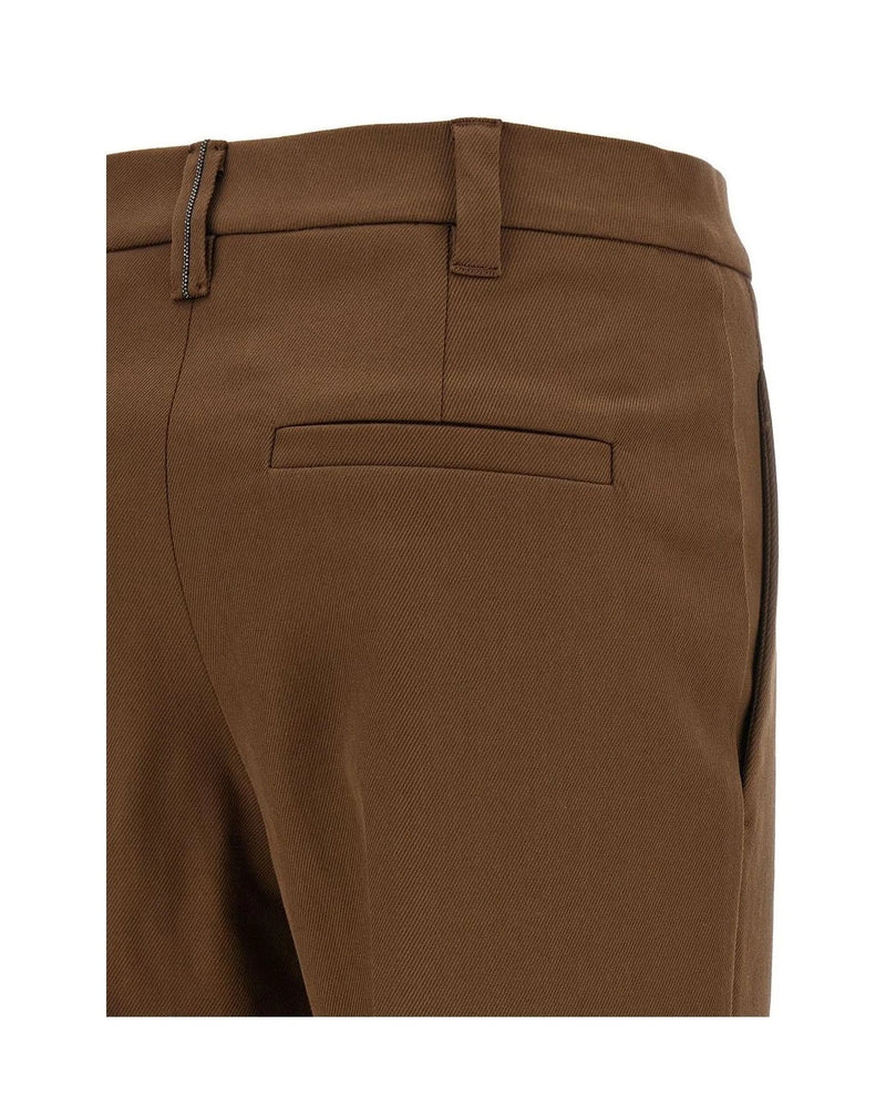 Brunello Cucinelli Trouser in brown, Cotton — view 4