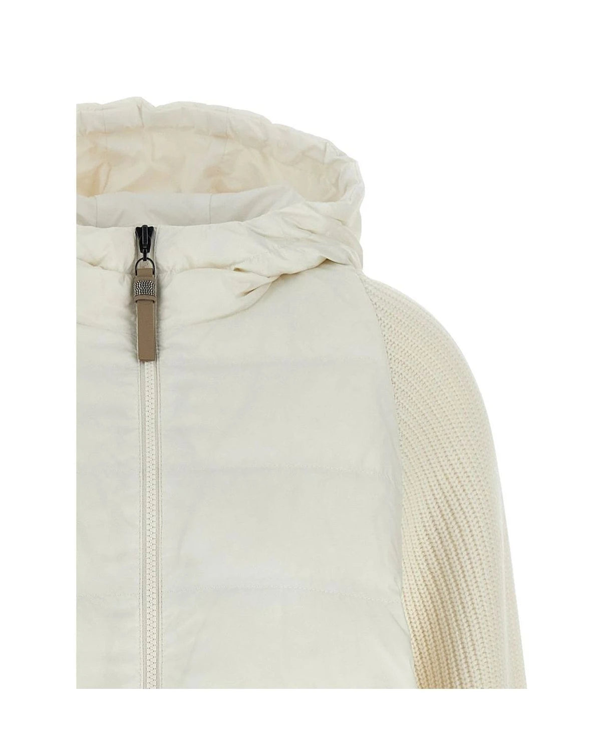 Brunello Cucinelli Puffer Jacket in white, Polyester — view 3