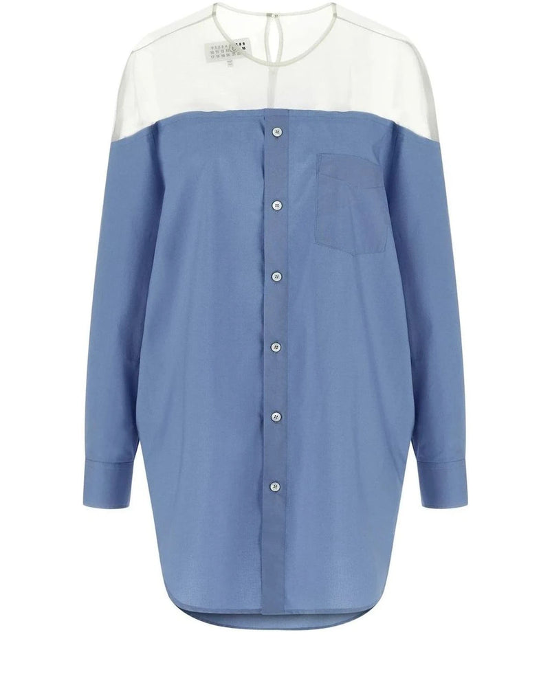 MM6 Maison Margiela Dress Shirt in blue, Cotton