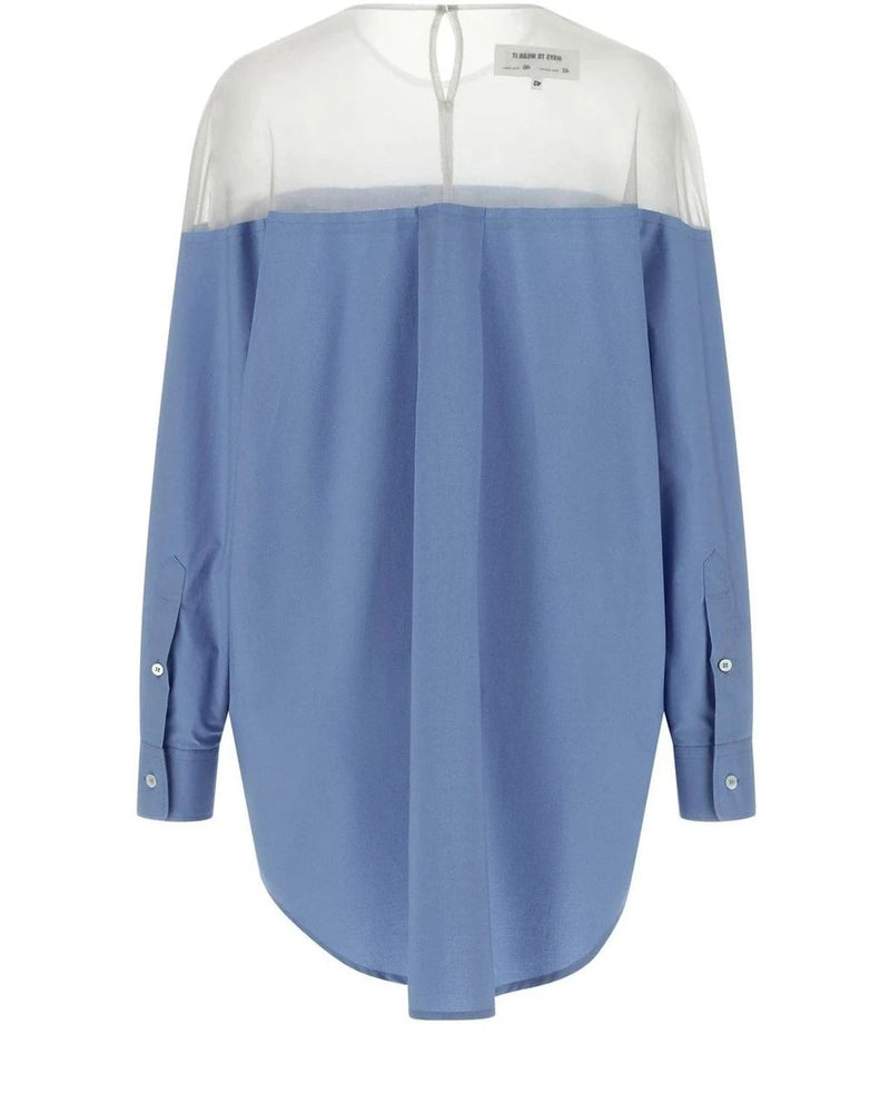 MM6 Maison Margiela Dress Shirt in blue, Cotton — view 2
