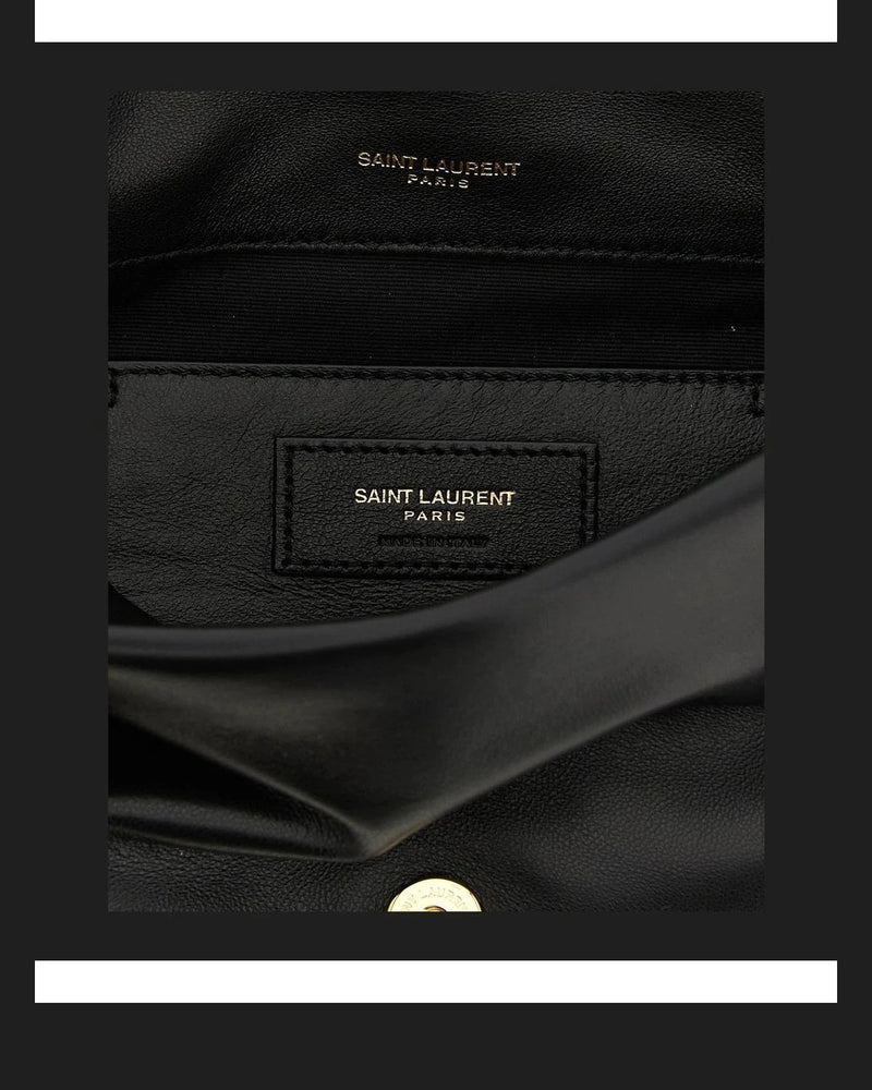 Saint Laurent Shoulder Bag in black, Lamb Leather — view 4