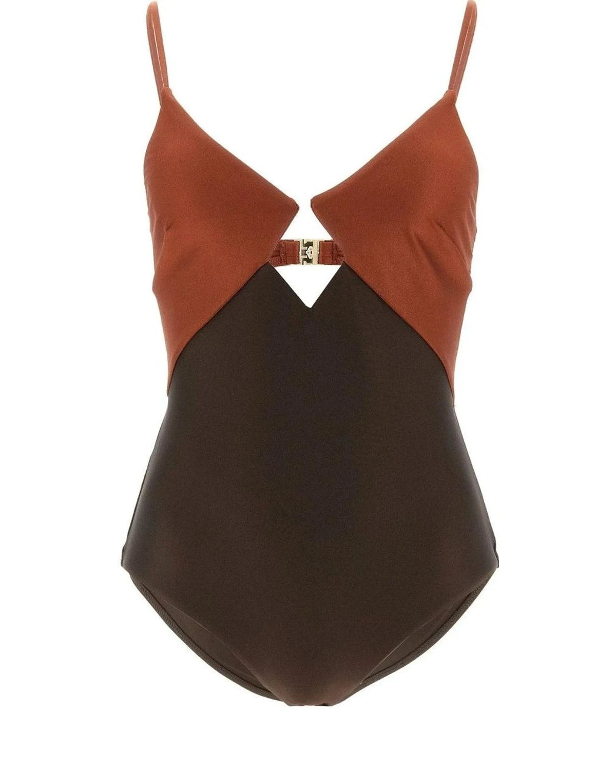 Zimmermann One-Piece Swimsuit in brown, Polyamide