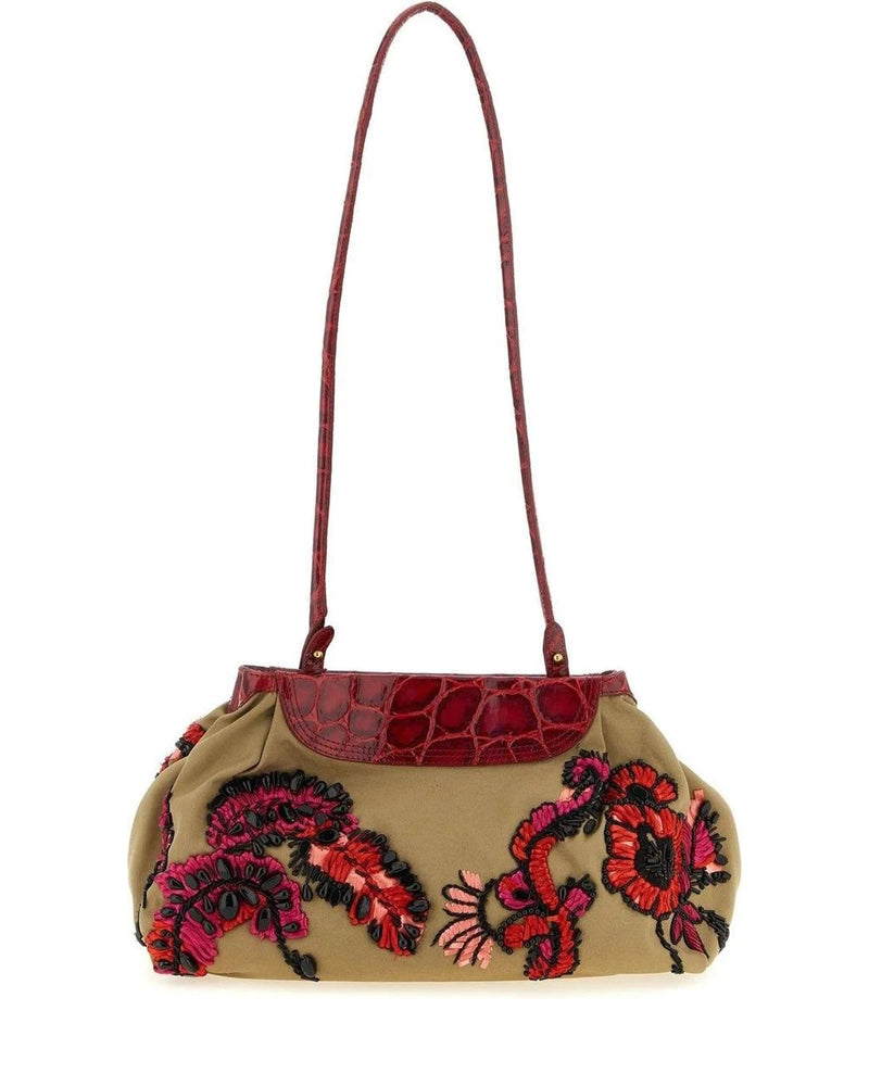 Dries Van Noten Shoulder Bag in multicolor, Cotton
