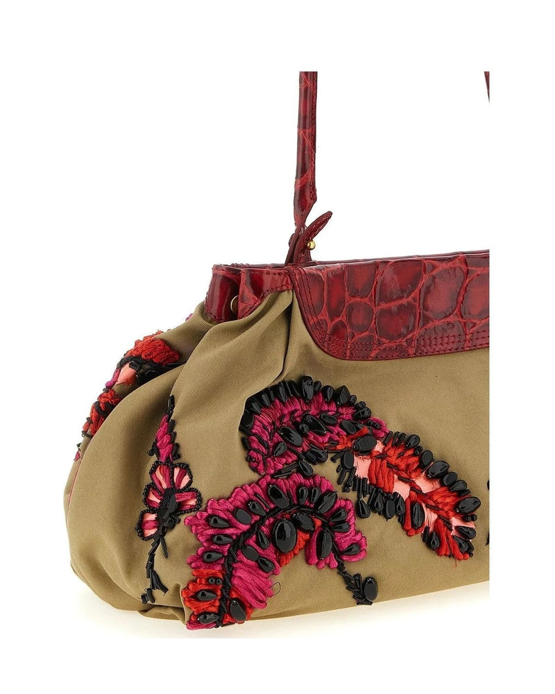 Dries Van Noten Shoulder Bag in multicolor, Cotton — view 3