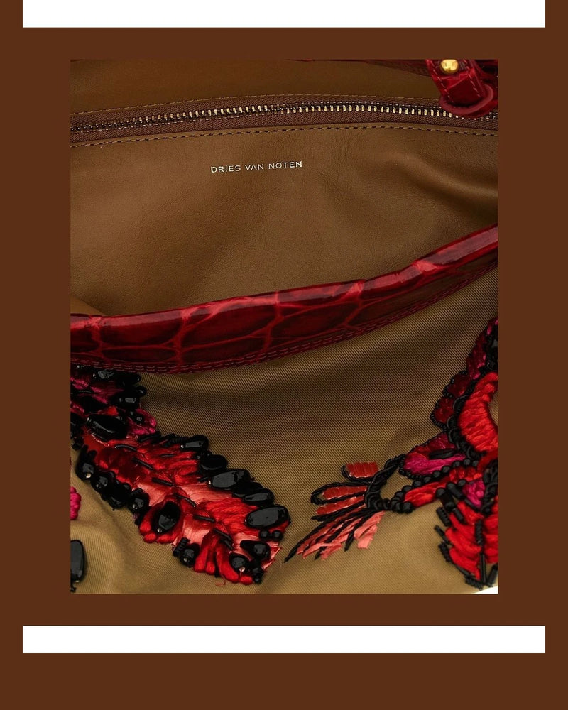 Dries Van Noten Shoulder Bag in multicolor, Cotton — view 4