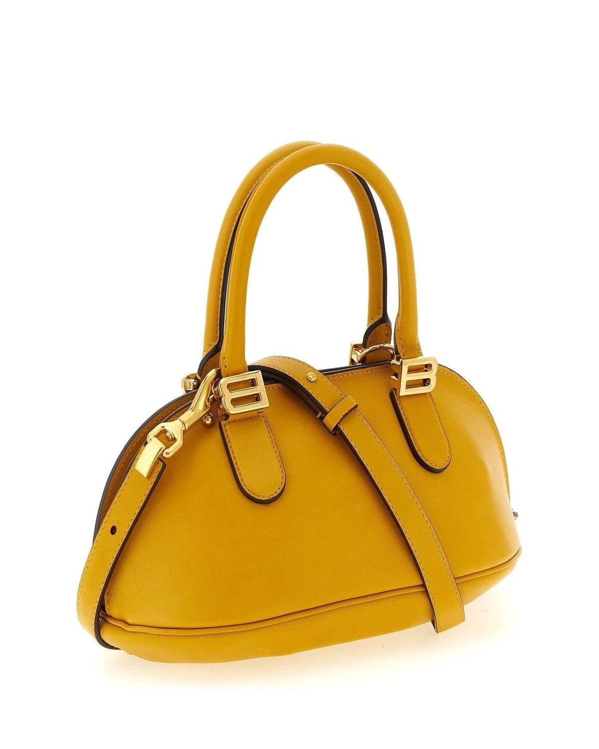 Balenciaga Baguette Handbag in yellow, Calfskin Leather — view 2