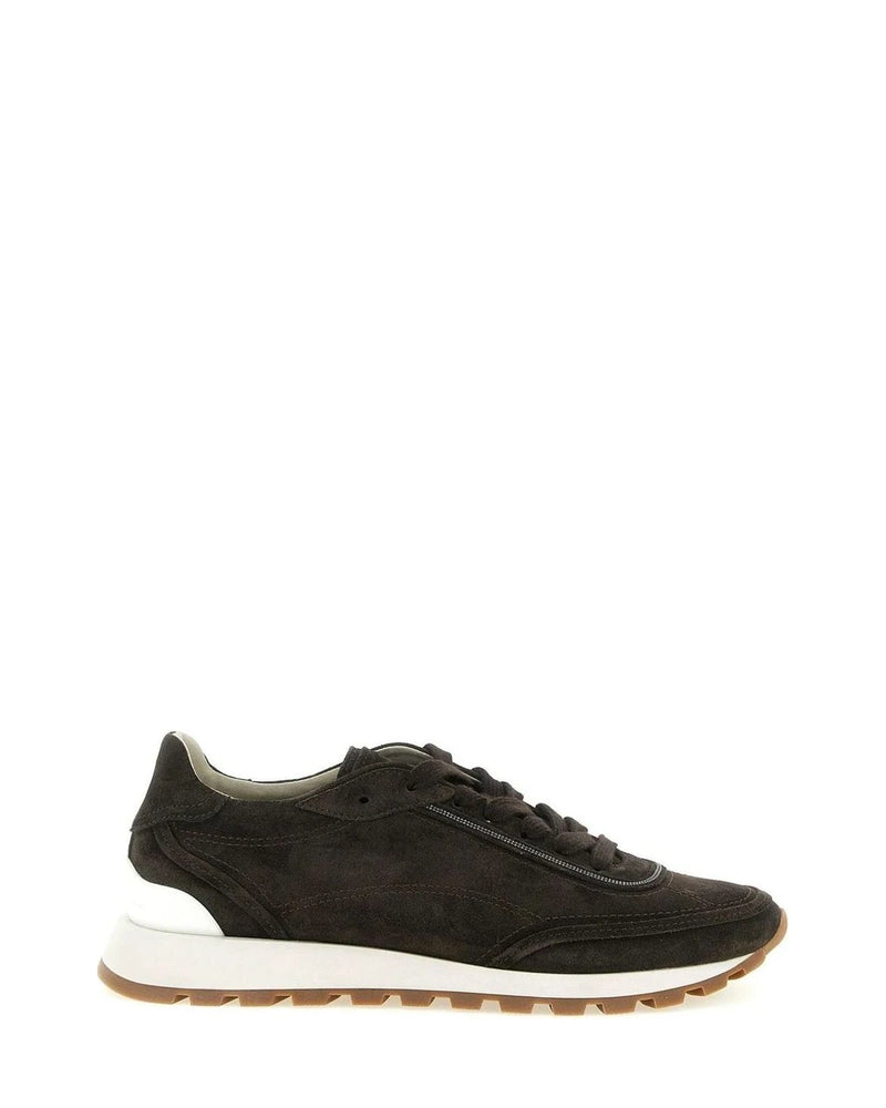 Brunello Cucinelli Sneakers in brown, Calfskin Leather