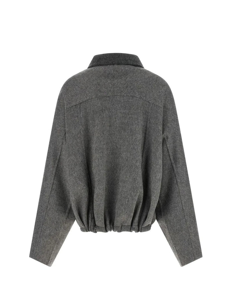 Brunello Cucinelli Bolero Jacket in gray, Virgin Wool — view 2