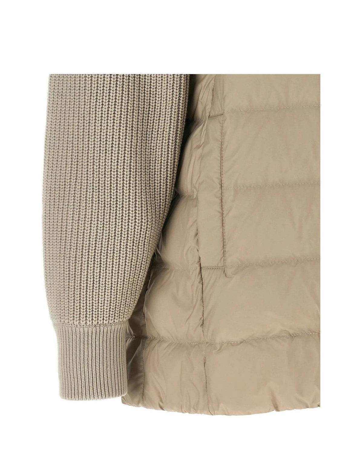 Brunello Cucinelli Puffer Jacket in beige, Polyester — view 4