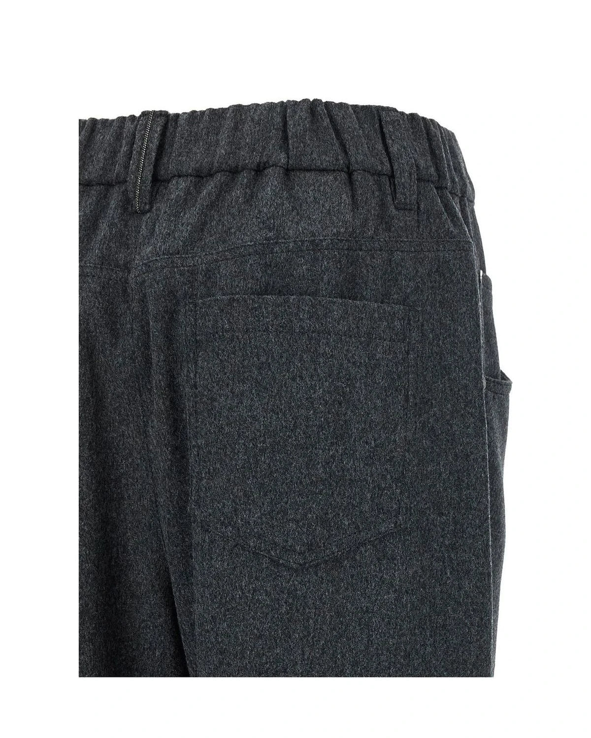 Brunello Cucinelli Trouser in gray, Wool — view 4