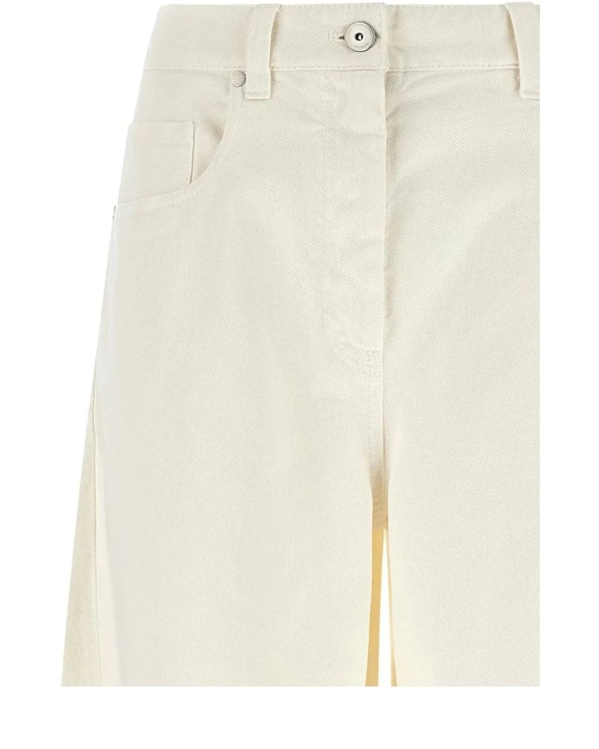 Brunello Cucinelli Jean in white, Cotton — view 3