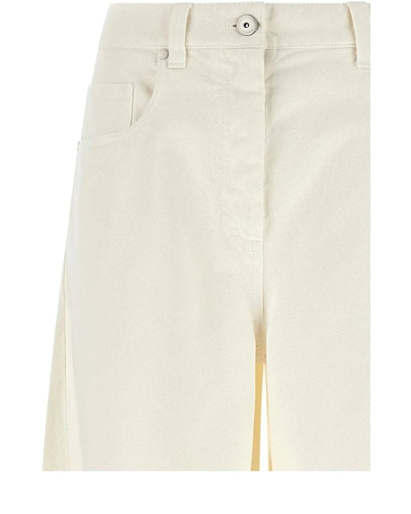 Brunello Cucinelli Jean in white, Cotton — view 3
