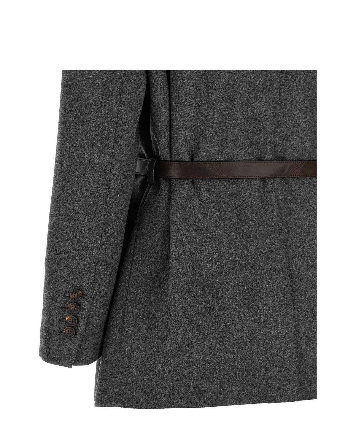 Brunello Cucinelli Blazer in gray, Virgin Wool — view 4