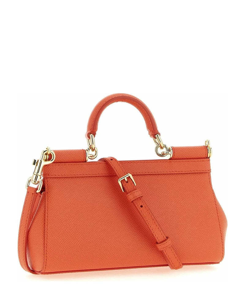 Dolce & Gabbana Satchel Bag in orange, Calfskin Leather — view 2