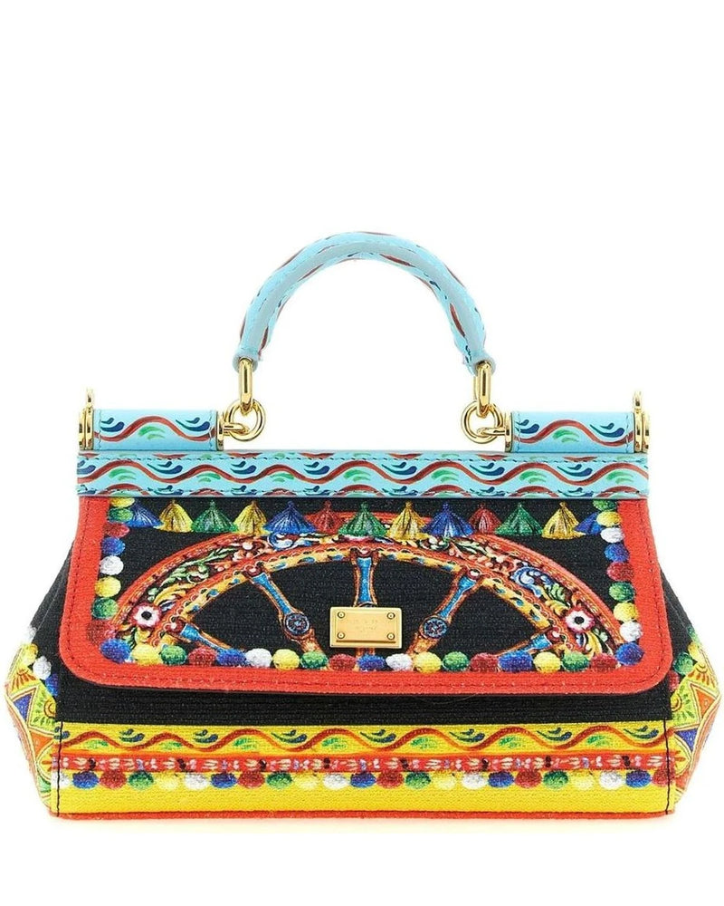 Dolce & Gabbana Satchel Bag in multicolor, Cotton