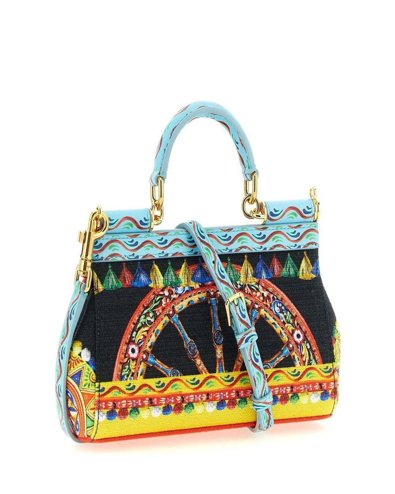 Dolce & Gabbana Satchel Bag in multicolor, Cotton — view 2