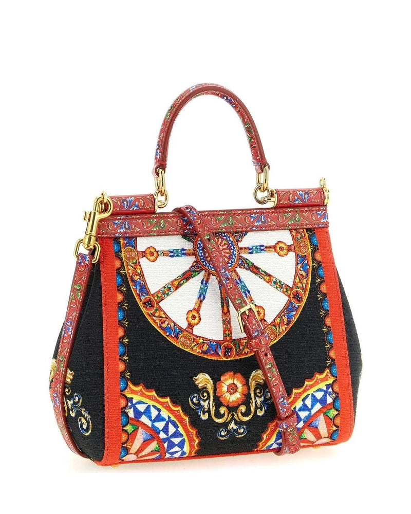 Dolce & Gabbana Satchel Bag in multicolor, Cotton — view 2