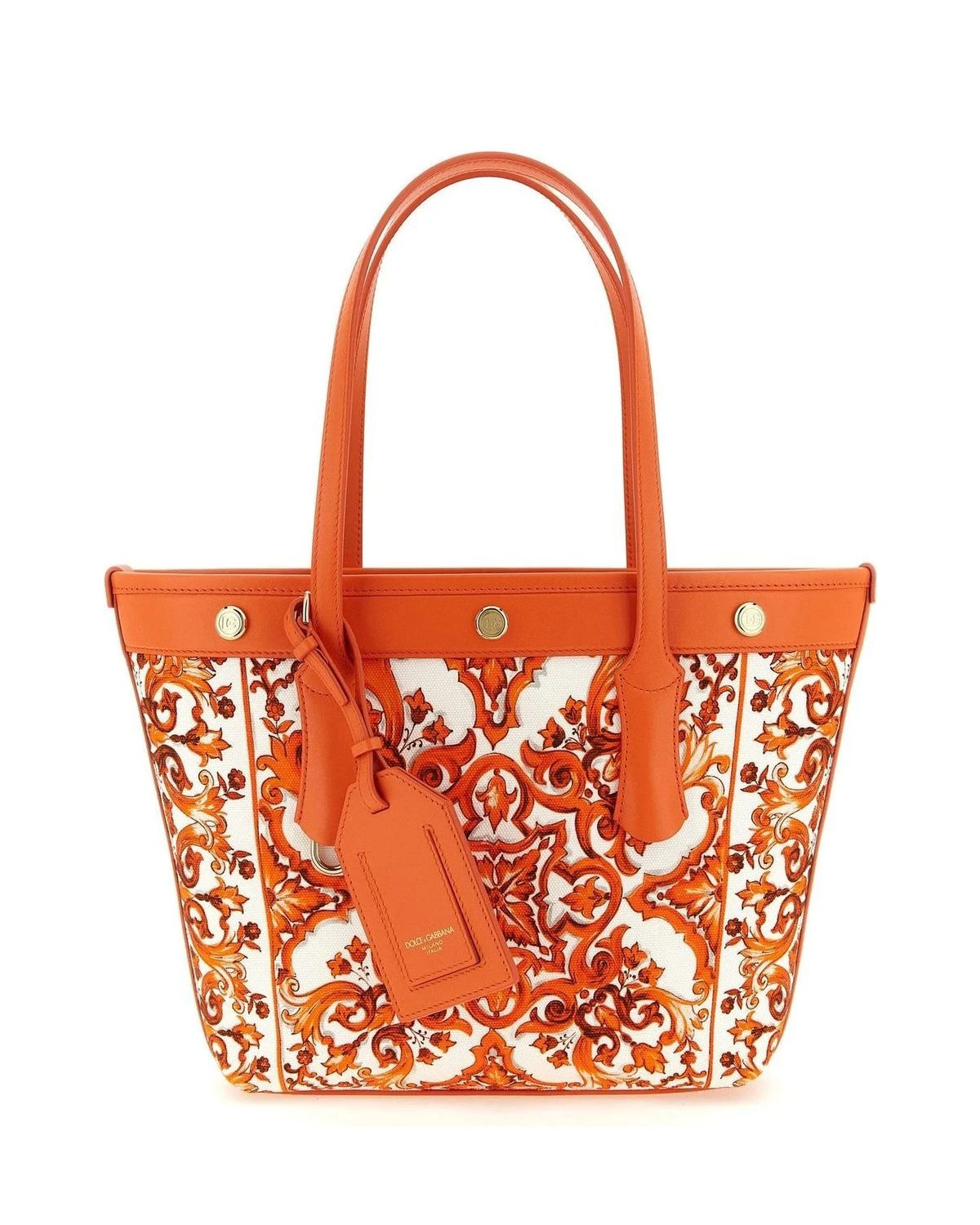 Dolce & Gabbana Shoulder Bag in orange, Cotton