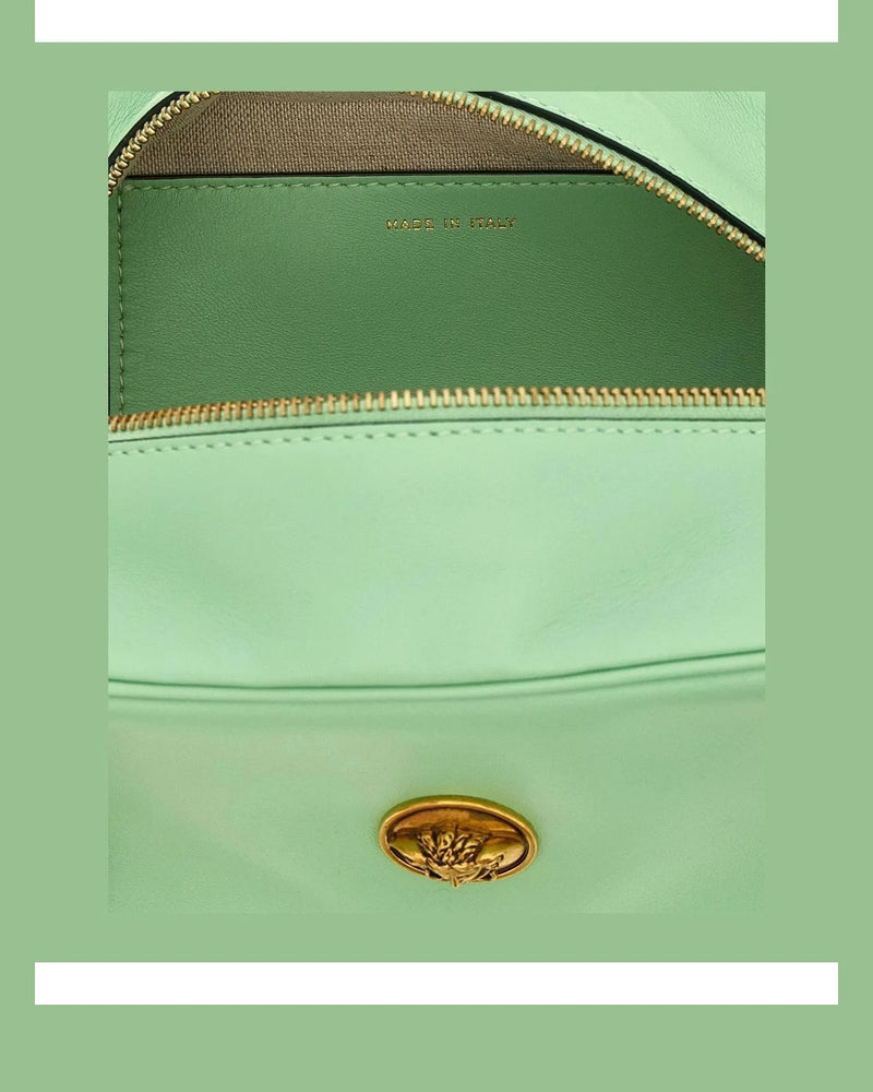 Versace Shoulder Bag in green, Lamb Leather — view 4