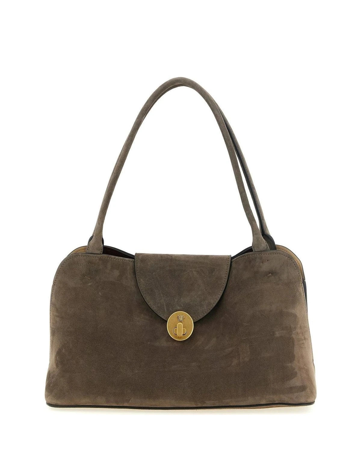 Versace Shoulder Bag in brown, Calfskin Leather