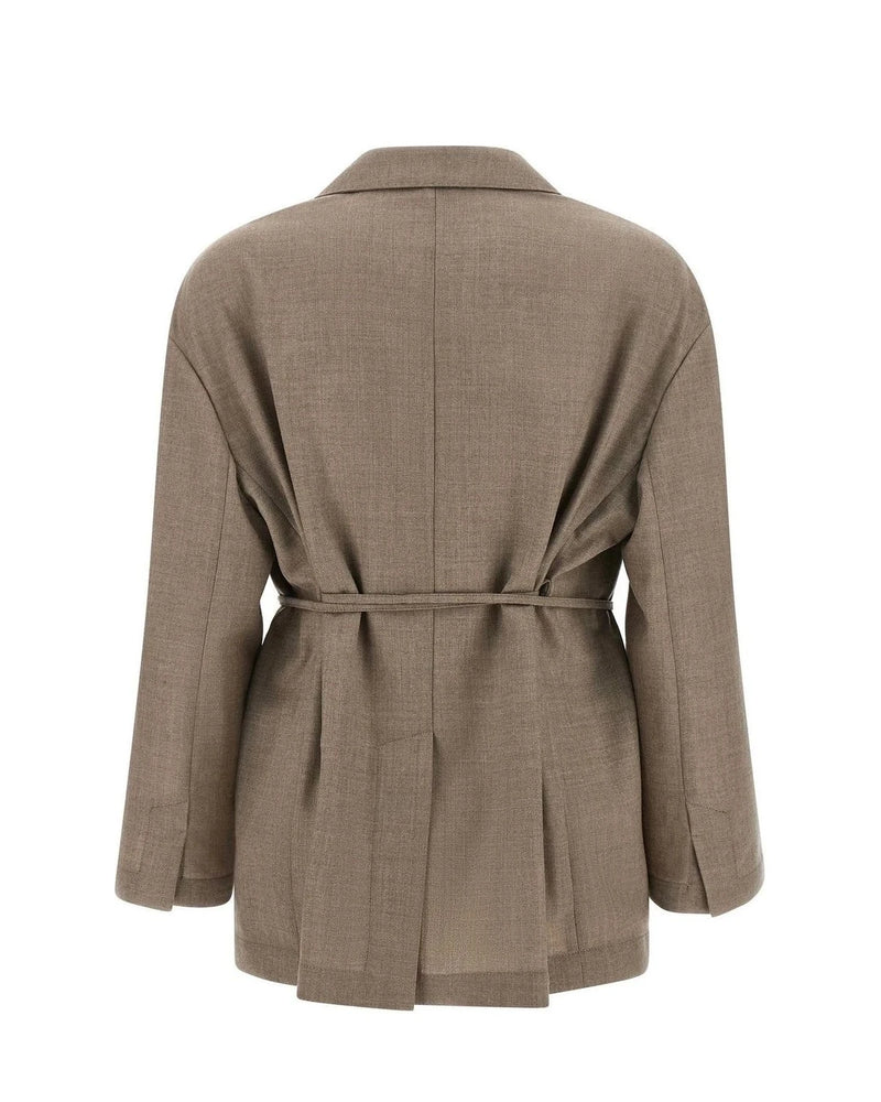 Brunello Cucinelli Blazer in beige, Virgin Wool — view 2