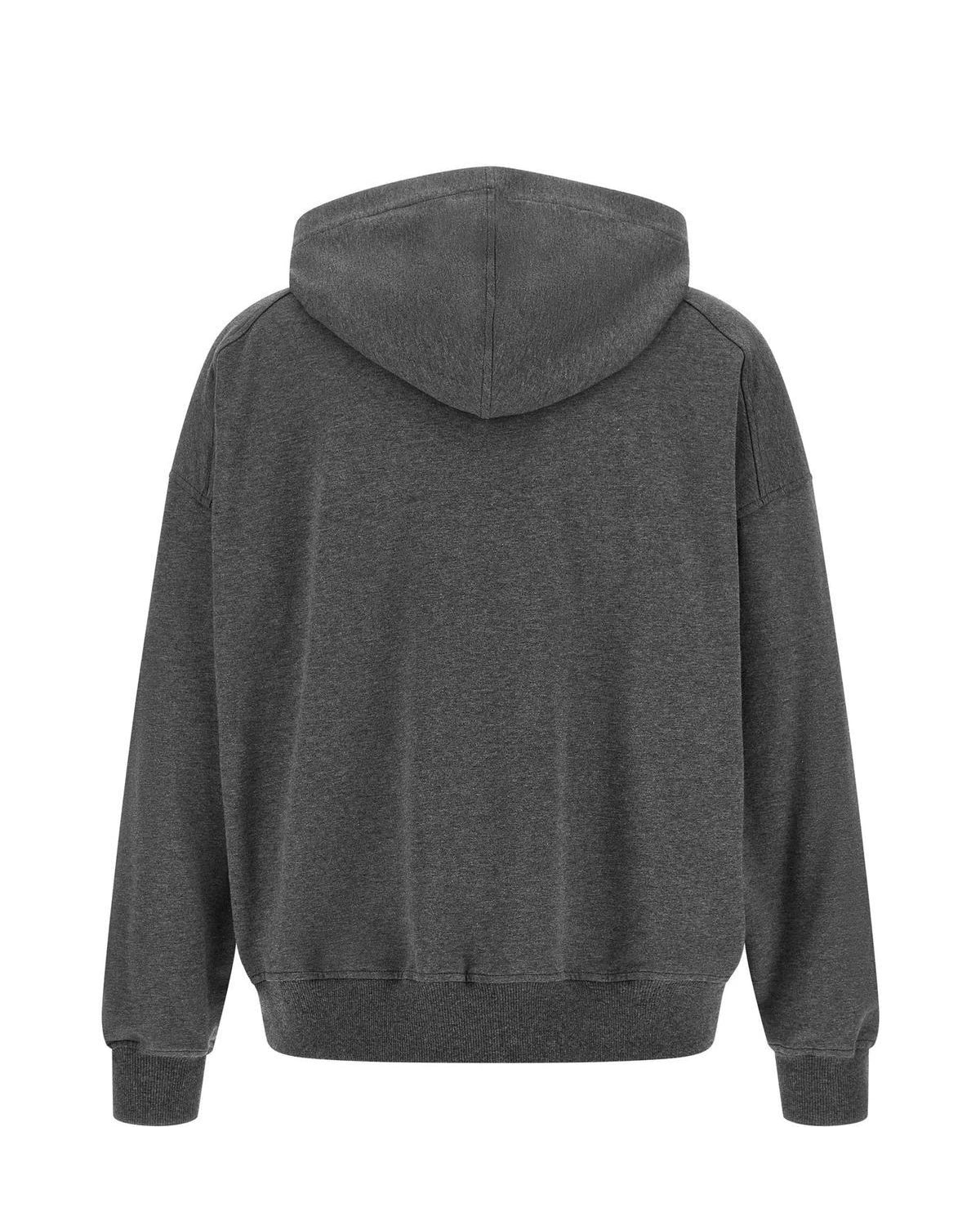 Brunello Cucinelli Hoodie in gray, Cotton — view 2