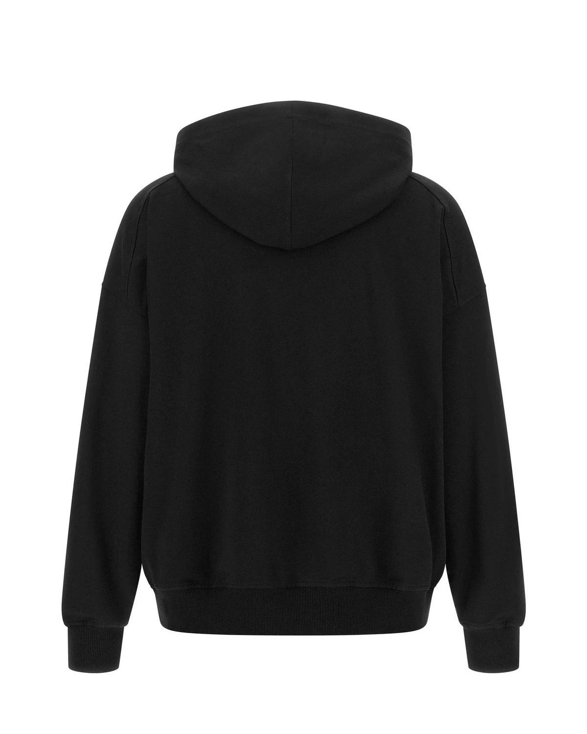 Brunello Cucinelli Hoodie in black, Cotton — view 2