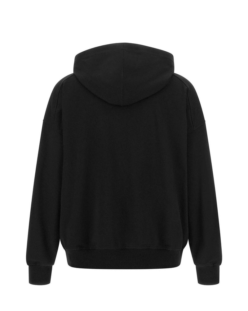 Brunello Cucinelli Hoodie in black, Cotton — view 2