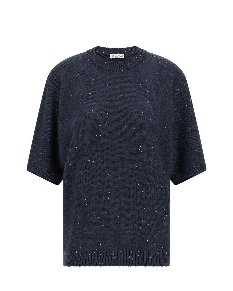 Brunello Cucinelli Sweater in blue, Cashmere